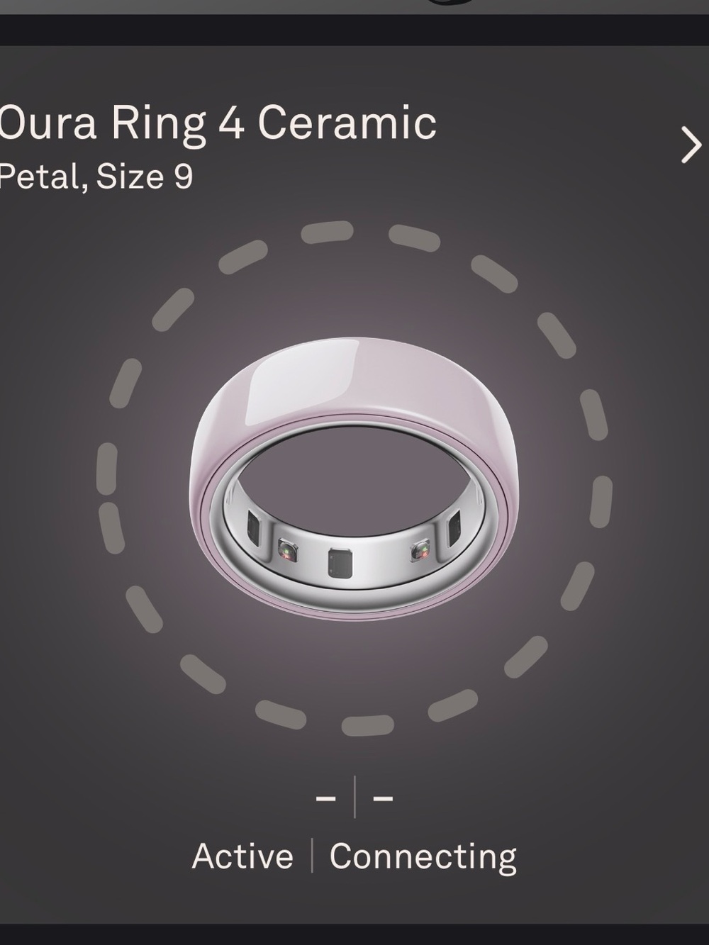 Oura Ring 4 Ceramic in Petal Pink